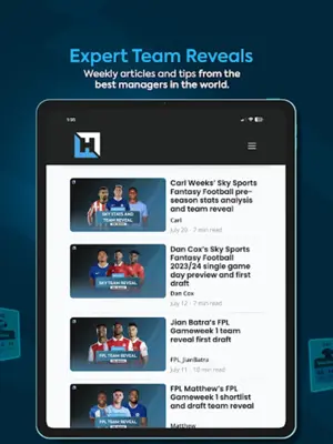 Fantasy Football Hub FPL Tips android App screenshot 1
